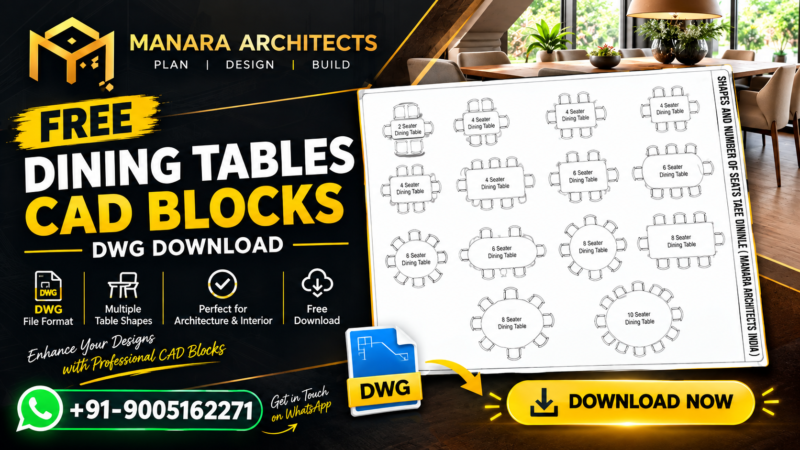 Free Dining Tables CAD Blocks DWG file download